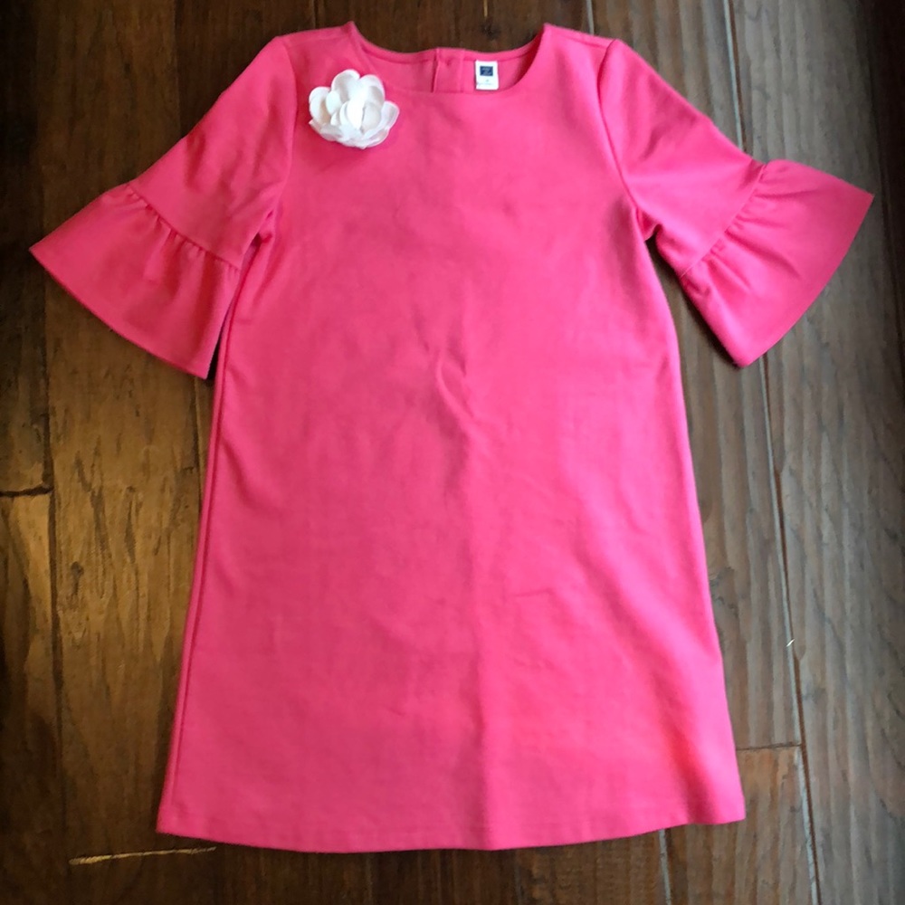 Janie and Jack pink ponte dress size 10